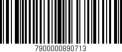 Código de barras (EAN, GTIN, SKU, ISBN): '7900000890713'