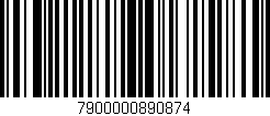 Código de barras (EAN, GTIN, SKU, ISBN): '7900000890874'