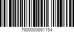 Código de barras (EAN, GTIN, SKU, ISBN): '7900000891154'