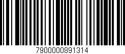 Código de barras (EAN, GTIN, SKU, ISBN): '7900000891314'