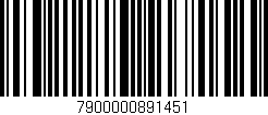 Código de barras (EAN, GTIN, SKU, ISBN): '7900000891451'