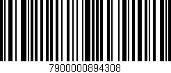 Código de barras (EAN, GTIN, SKU, ISBN): '7900000894308'
