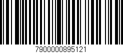 Código de barras (EAN, GTIN, SKU, ISBN): '7900000895121'