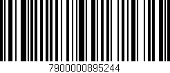 Código de barras (EAN, GTIN, SKU, ISBN): '7900000895244'