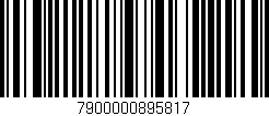 Código de barras (EAN, GTIN, SKU, ISBN): '7900000895817'