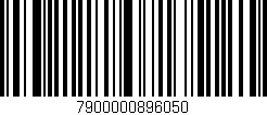 Código de barras (EAN, GTIN, SKU, ISBN): '7900000896050'