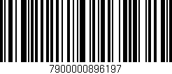 Código de barras (EAN, GTIN, SKU, ISBN): '7900000896197'