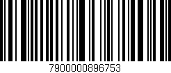 Código de barras (EAN, GTIN, SKU, ISBN): '7900000896753'
