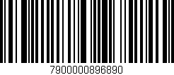 Código de barras (EAN, GTIN, SKU, ISBN): '7900000896890'