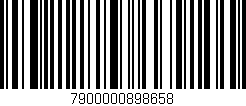 Código de barras (EAN, GTIN, SKU, ISBN): '7900000898658'