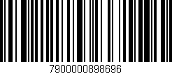 Código de barras (EAN, GTIN, SKU, ISBN): '7900000898696'