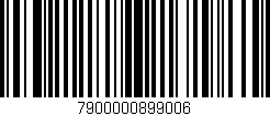 Código de barras (EAN, GTIN, SKU, ISBN): '7900000899006'