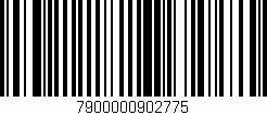 Código de barras (EAN, GTIN, SKU, ISBN): '7900000902775'