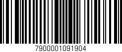 Código de barras (EAN, GTIN, SKU, ISBN): '7900001091904'