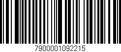 Código de barras (EAN, GTIN, SKU, ISBN): '7900001092215'