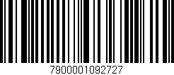 Código de barras (EAN, GTIN, SKU, ISBN): '7900001092727'