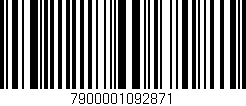 Código de barras (EAN, GTIN, SKU, ISBN): '7900001092871'