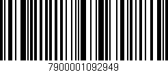 Código de barras (EAN, GTIN, SKU, ISBN): '7900001092949'