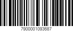 Código de barras (EAN, GTIN, SKU, ISBN): '7900001093687'