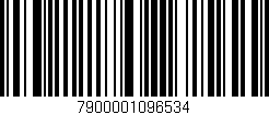 Código de barras (EAN, GTIN, SKU, ISBN): '7900001096534'
