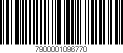 Código de barras (EAN, GTIN, SKU, ISBN): '7900001096770'