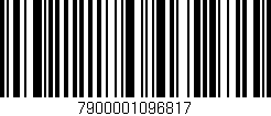 Código de barras (EAN, GTIN, SKU, ISBN): '7900001096817'
