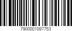 Código de barras (EAN, GTIN, SKU, ISBN): '7900001097753'