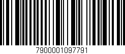 Código de barras (EAN, GTIN, SKU, ISBN): '7900001097791'