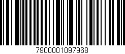 Código de barras (EAN, GTIN, SKU, ISBN): '7900001097968'