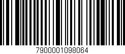 Código de barras (EAN, GTIN, SKU, ISBN): '7900001098064'