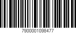 Código de barras (EAN, GTIN, SKU, ISBN): '7900001098477'