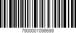 Código de barras (EAN, GTIN, SKU, ISBN): '7900001098699'