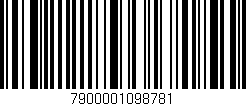 Código de barras (EAN, GTIN, SKU, ISBN): '7900001098781'
