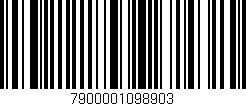Código de barras (EAN, GTIN, SKU, ISBN): '7900001098903'