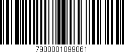 Código de barras (EAN, GTIN, SKU, ISBN): '7900001099061'