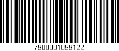 Código de barras (EAN, GTIN, SKU, ISBN): '7900001099122'