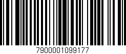 Código de barras (EAN, GTIN, SKU, ISBN): '7900001099177'
