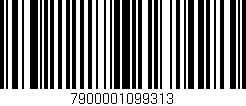 Código de barras (EAN, GTIN, SKU, ISBN): '7900001099313'