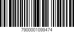 Código de barras (EAN, GTIN, SKU, ISBN): '7900001099474'
