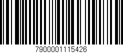 Código de barras (EAN, GTIN, SKU, ISBN): '7900001115426'