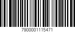 Código de barras (EAN, GTIN, SKU, ISBN): '7900001115471'