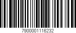 Código de barras (EAN, GTIN, SKU, ISBN): '7900001116232'