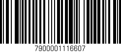 Código de barras (EAN, GTIN, SKU, ISBN): '7900001116607'