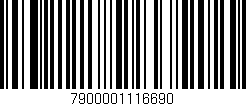 Código de barras (EAN, GTIN, SKU, ISBN): '7900001116690'