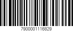 Código de barras (EAN, GTIN, SKU, ISBN): '7900001116829'