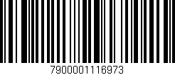 Código de barras (EAN, GTIN, SKU, ISBN): '7900001116973'