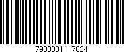 Código de barras (EAN, GTIN, SKU, ISBN): '7900001117024'