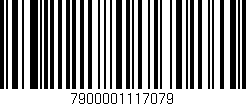 Código de barras (EAN, GTIN, SKU, ISBN): '7900001117079'