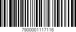 Código de barras (EAN, GTIN, SKU, ISBN): '7900001117116'