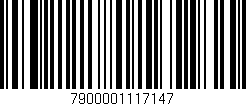 Código de barras (EAN, GTIN, SKU, ISBN): '7900001117147'